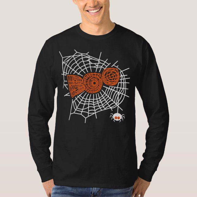 Camiseta Presente de aranha | Boo Spider Web Para Mulher En (Frente)