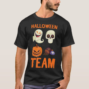 Camiseta Presente de aranha   Equipe de Halloween Pumpkin G