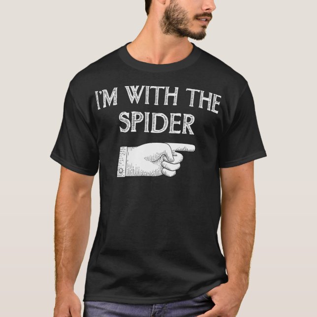 Camiseta Presente de aranha | Estou com a fantasia de aranh (Frente)