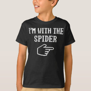 Camiseta Presente de aranha Estou com a fantasia de aranh