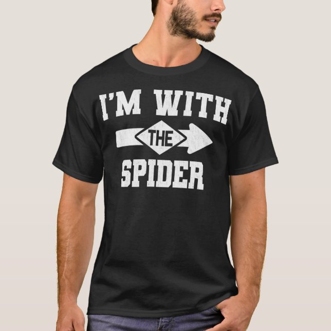 Camiseta Presente de aranha | Estou com a fantasia de aranh (Frente)