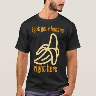 Camiseta Presente de Arte de Banana Engraçado Homem Azul Bo