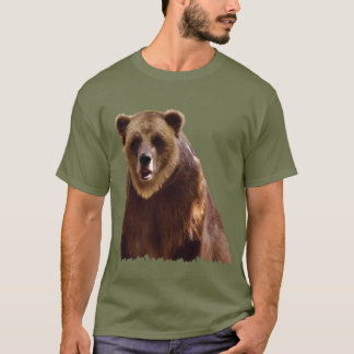 Camiseta Presente de Arte de Vida Selvagem de Urso Grande