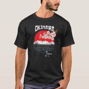 Camiseta Presente de Arte do Flor de Cereja em Okinawa no J