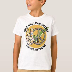 Camiseta Presente de arte do vetor de design de Energia Nuc