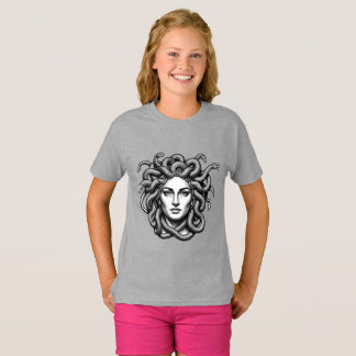 Camiseta Presente de Arte Mitologia Medusa Gorgona Cobra Ca