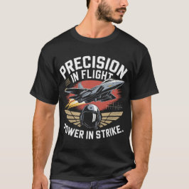 Camiseta Presente de Ataque de Força de Voo de Precisão do