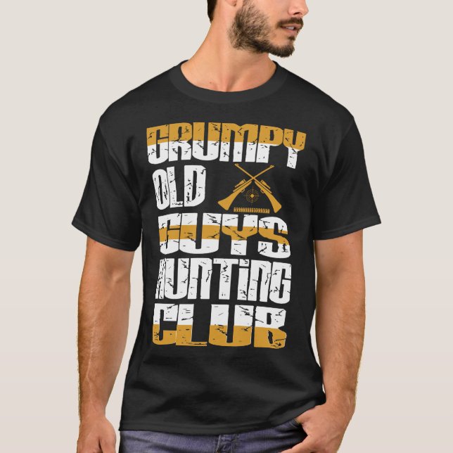 Camiseta Presente de Atitude do Clube de Caça de Caras Velh (Frente)