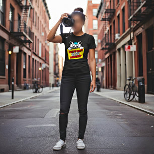 Camiseta Presente de atleta feminina de futebol gato divert