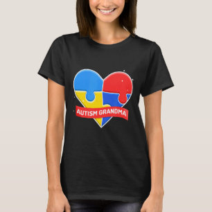 Camiseta Presente de Autismo para Avó de Neto Autista Aut
