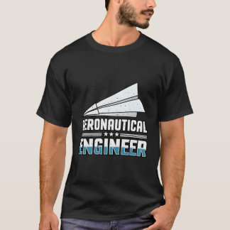 Camiseta Presente de avião em papel de Engenheiro aeronáuti