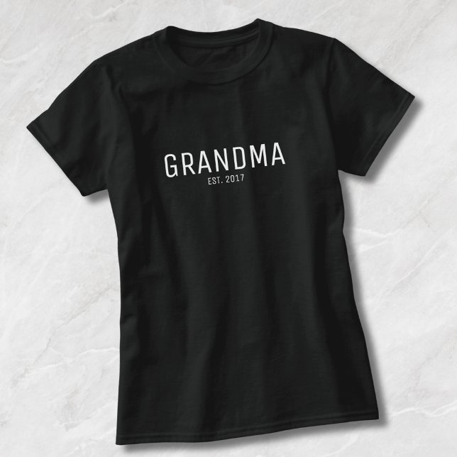 Camiseta Presente de Avó Estabelecida (Criador carregado)