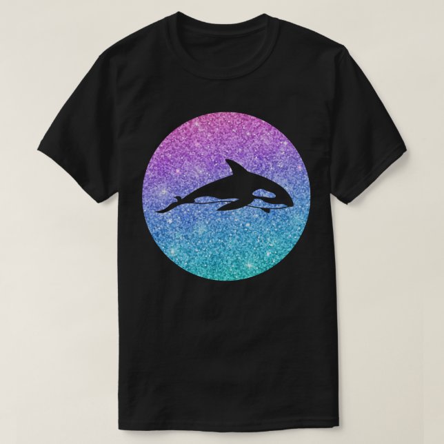 Camiseta Presente de baleia assassina Orca fofo e na moda p (Frente do Design)
