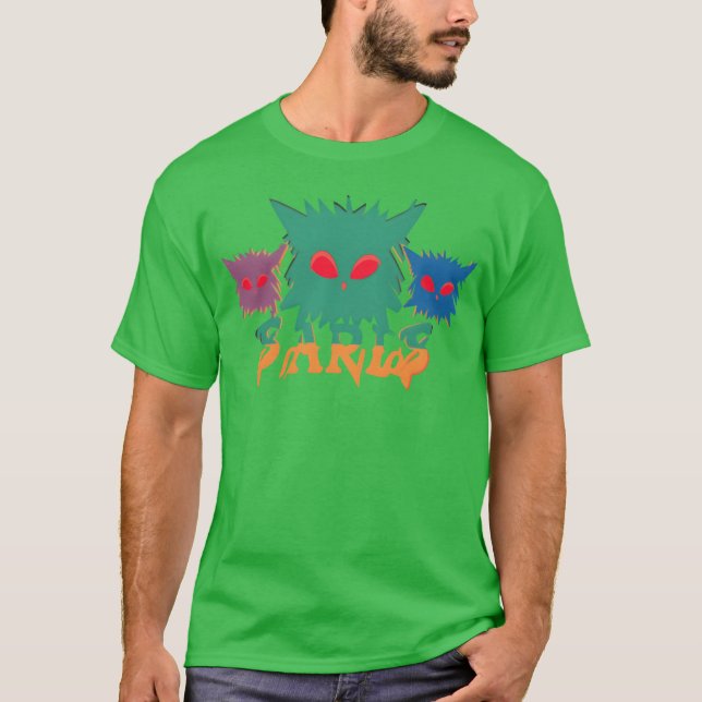 Camiseta Presente de banda de gato (Frente)