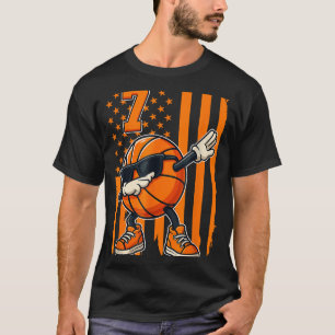 Camiseta Presente de Bandeira Americana de Basquete - 7 de