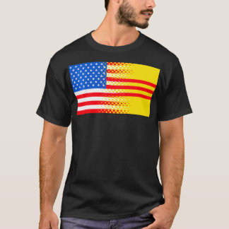 Camiseta Presente de Bandeira do Vietnã Americano do Sul do
