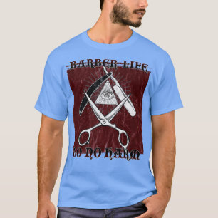Camiseta Presente de barbeiro Illuminati Todos Vendo Olhos 