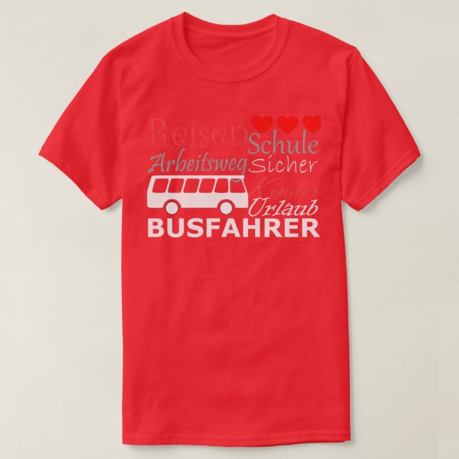Camiseta Presente de Barramento de driver de barramento pre (Frente do Design)