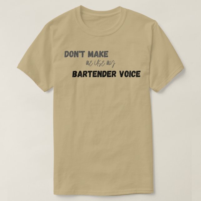 Camiseta Presente de bartender para colegas de trabalho tem (Frente do Design)