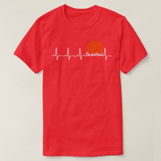 CAMISETA PRESENTE DE BASKETBALL HEARTBEAT PARA BASKETBALL L (Frente do Design)