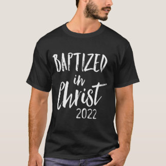 Camiseta Presente de batismo batizado no Cristo 2022
