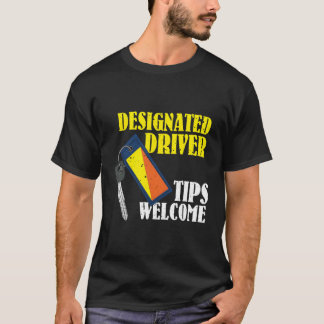 Camiseta Presente De bebendo Para Um Driver Designado