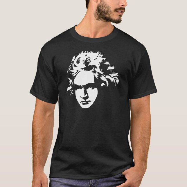 Camiseta Presente de Beethoven do compositor da música (Frente)