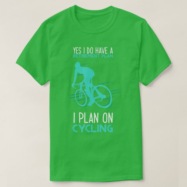 Camiseta Presente de Bicicleta de Ciclo do Plano de Reforma (Frente do Design)