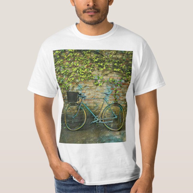 Camiseta Presente de bicicleta de montanha (Frente)