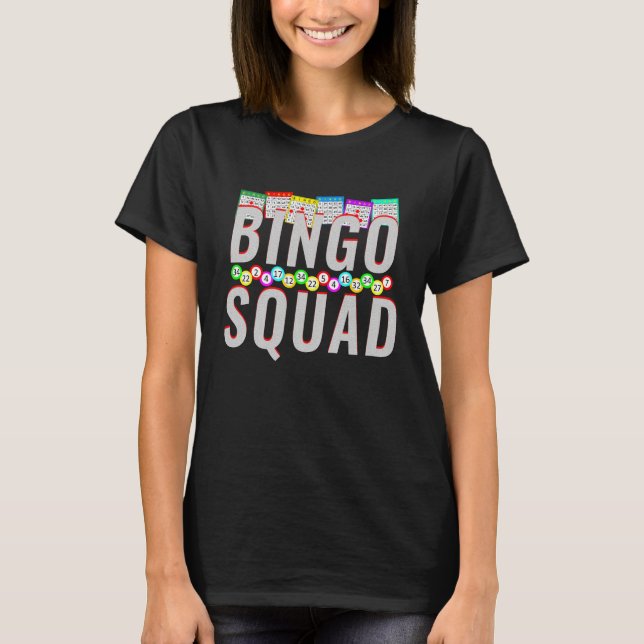 Camiseta Presente de Bingo Lover Engraçado no Bingo (Frente)