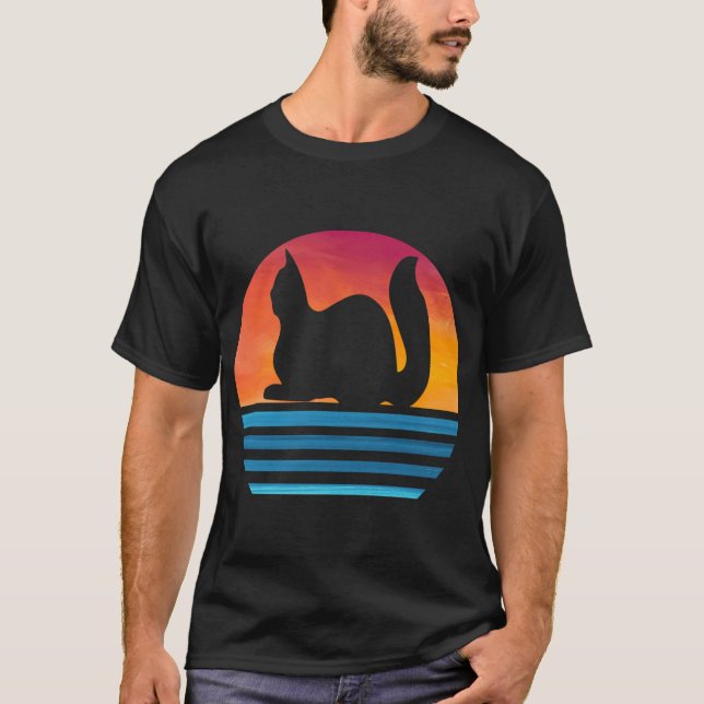 Camiseta presente de bobina de gato macho engraçado (Frente)