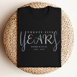 Camiseta Presente de Bodas de Prata de 25 anos