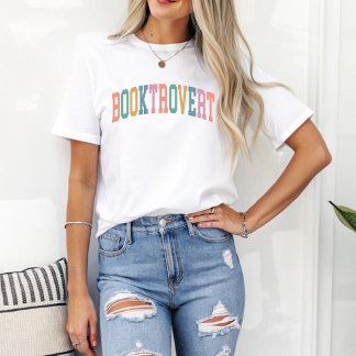 Camiseta Presente de Booktrovert Sporty para o Livro Lover
