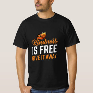 Camiseta Presente de Borboleta   A Gentileza é Grátis Dê de