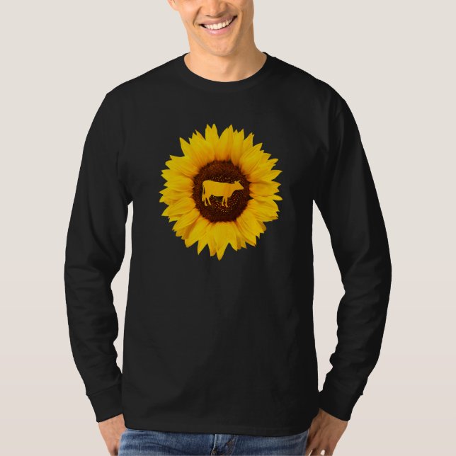 Camiseta Presente De Bovinos Para Mulheres Fazenda De Vaca, (Frente)
