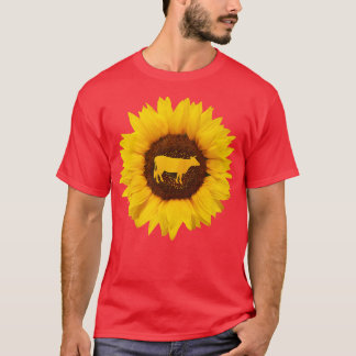 Camiseta Presente De Bovinos Para Mulheres Fazenda De Vaca,