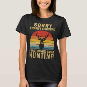 Camiseta Presente De Caça Vintage Para Arco E Rifle Deer Hu