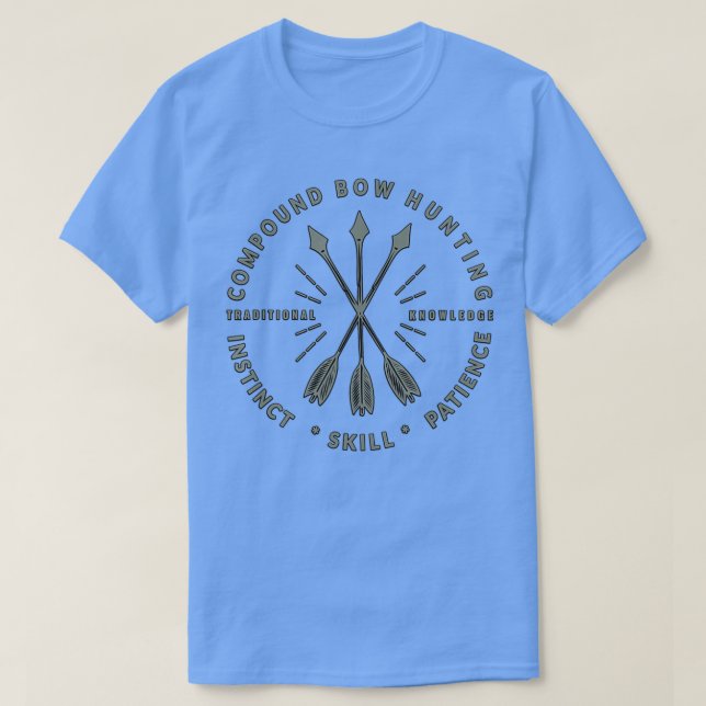 Camiseta Presente de caçador de Arcos de Arco composto (Frente do Design)