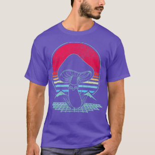 Camiseta Presente de caçador de cogumelos retrorestésicos
