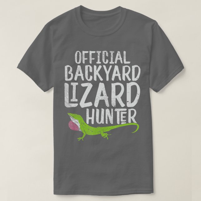 Camiseta Presente de caçador Lizard para fãs da Reptile, ra (Frente do Design)