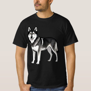 Camiseta Presente de cachorro Husky de desenho animado pret