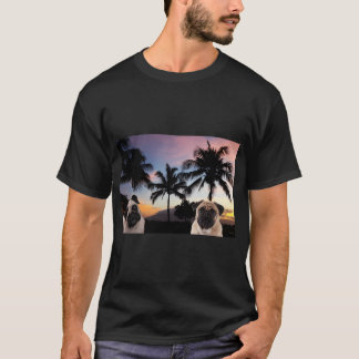 Camiseta Presente de cachorro Pug do céu rústico country re