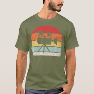 Camiseta Presente De Camera Retro Vintage Para Cineasta