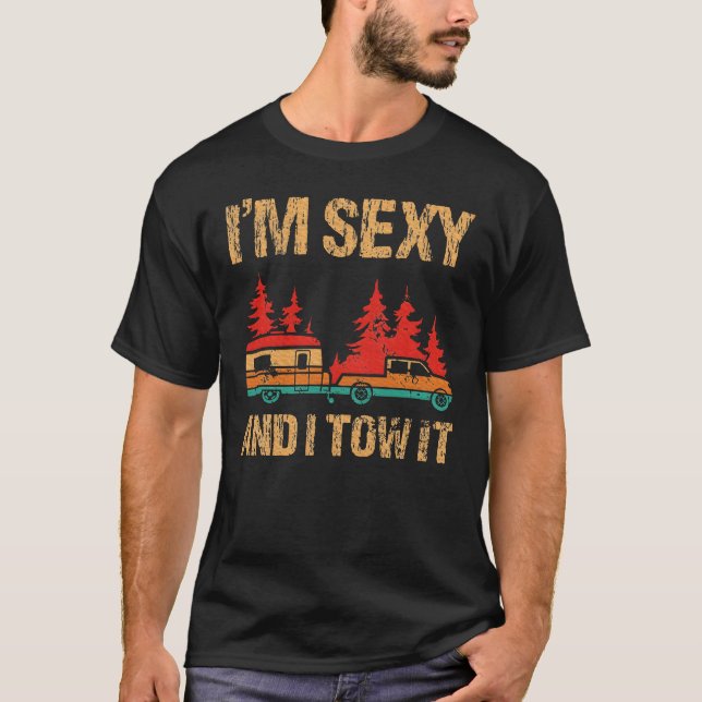 Camiseta Presente de caminhada Im Sey And Iow It Camprees (Frente)