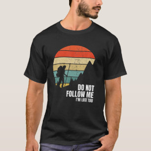 Camiseta Presente de caminhada nas Montanhas de Montanha Re