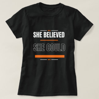 Camiseta | Presente de Camisa Preta com Citação In