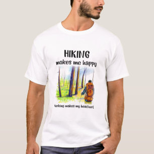 Camiseta Presente de Camper Caminho Faz-Me Feliz Aniversá