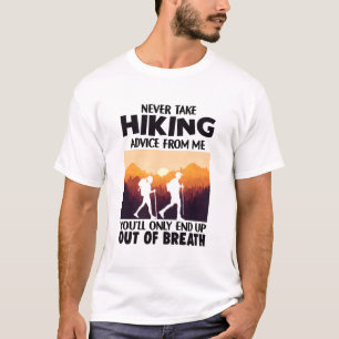 Camiseta Presente de Camper Nunca Receba Conselhos De Cam