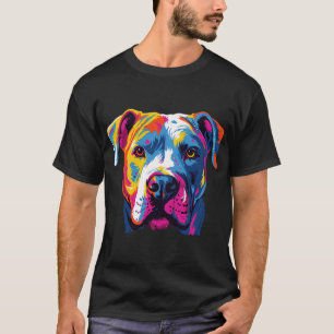 Camiseta Presente de Cão Dogo Argentino Colorido Aquarela