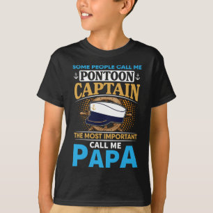 Camiseta Presente de Capitão de Barco Pontão para Avô Pai P